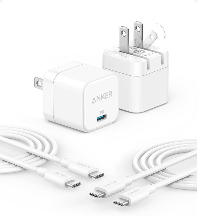 2 Pack Anker USB C Charger with USB C Cable