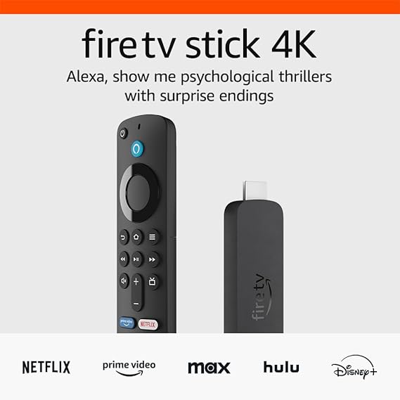 Amazon Fire TV Stick 4K (newest model) , Wi-Fi 6, stream over 1.5 million movies and show