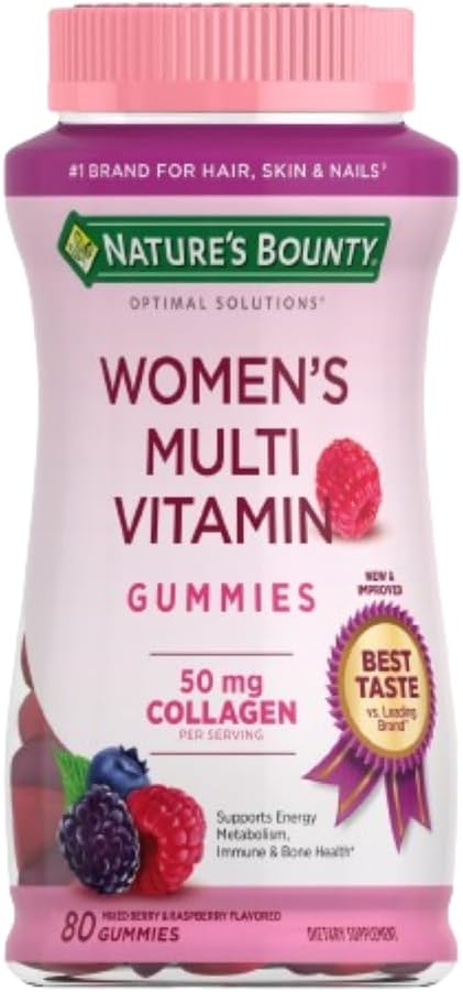 80 Gummies Nature’s Bounty Optimal Solutions Women’s Multivitamin