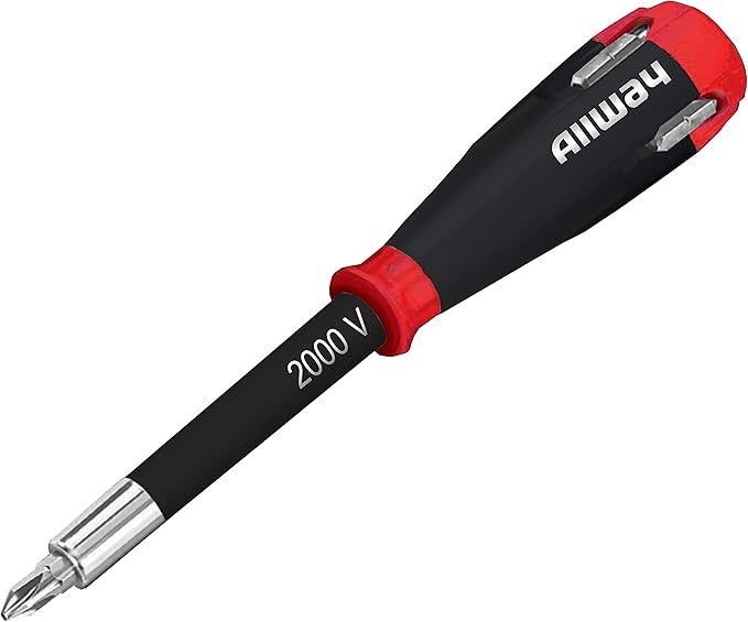 4 Bits ALLWAY SD41 5-in-1 Lightweight Safety Shockproof Screwdriver