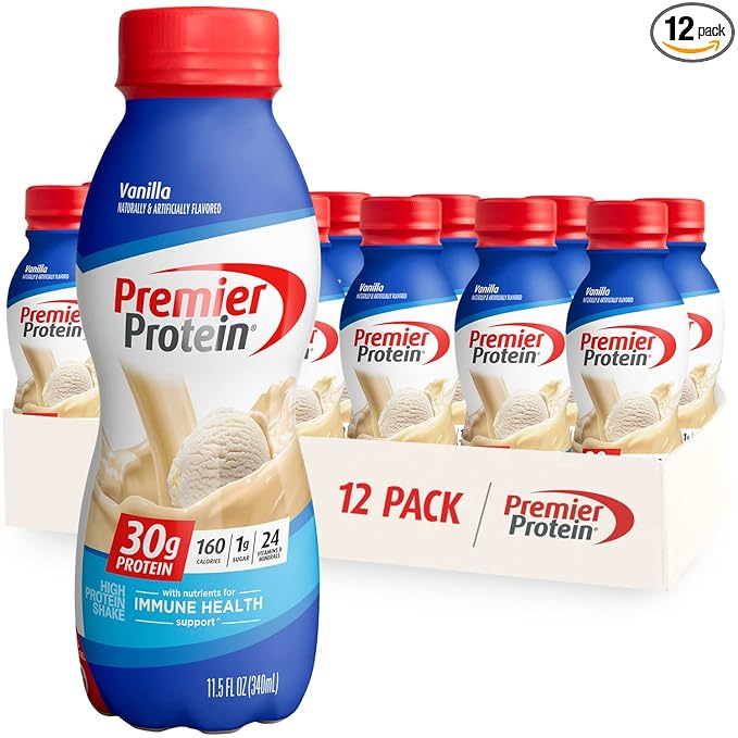 11.5 fl oz, 12 Pack , 30g Protein , Premier Protein Shake, Vanilla