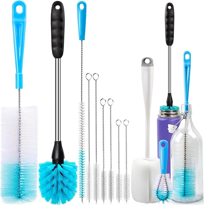 Holikme Bottle Brush Tube Cleaning Set with Long Handle