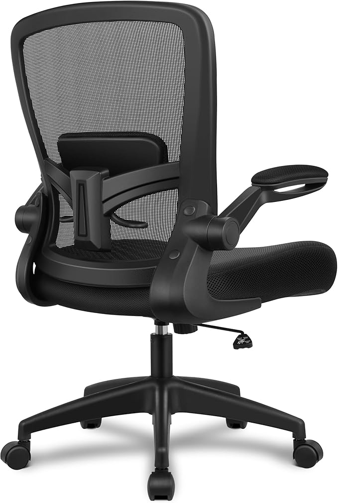 FelixKing Office Chair, Ergonomic Desk Chair Breathable Mesh Chair with Adjustable High Back Lumbar Support Flip-up Armrests