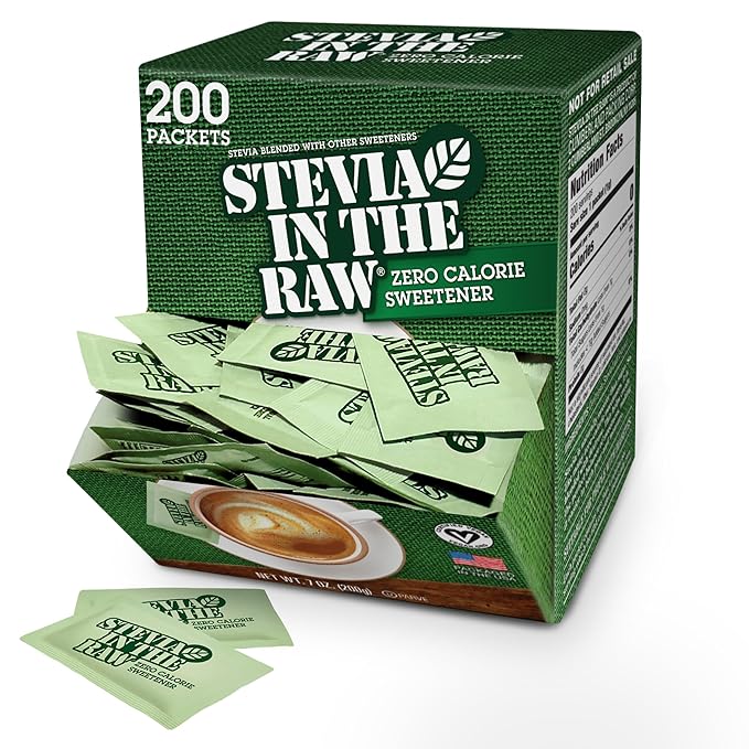 200 Packets Stevia In The Raw Stevia Sweetener Packets