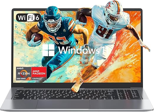 KAIGERR Gaming Laptop AMD Ryzen 7 5825U 16.1-inch IPS 16GB DDR4